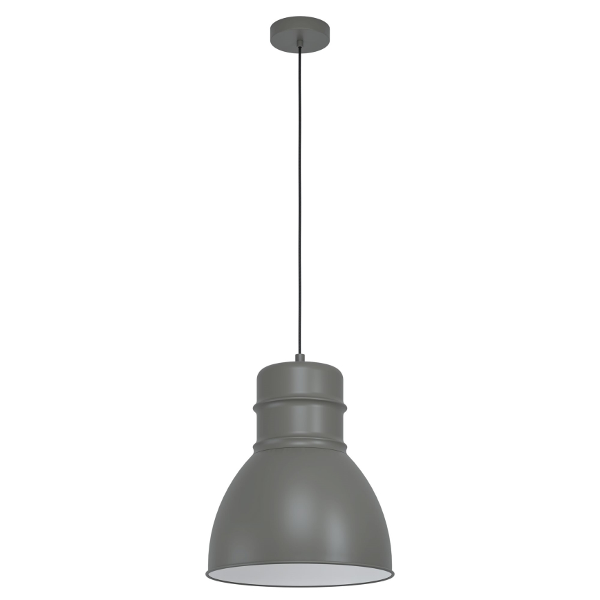 Eglo - Lustra ar auklu 1xE27/60W/230V pelēka