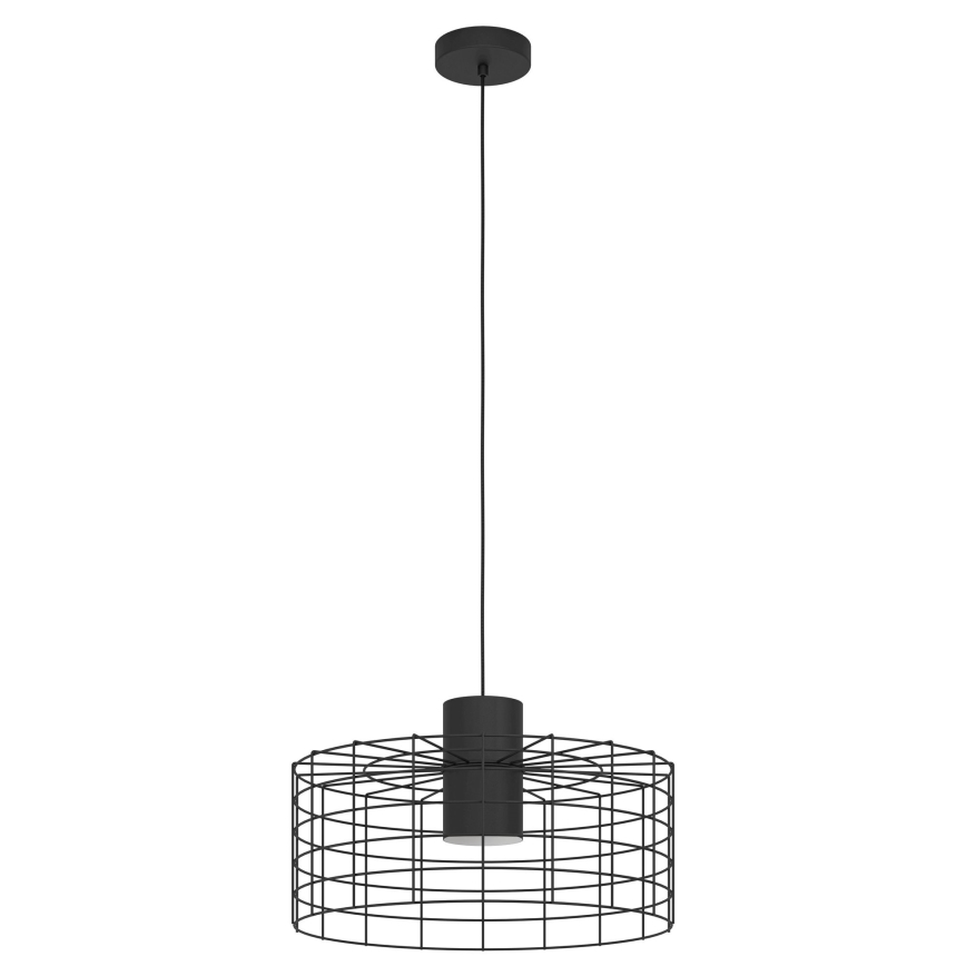 Eglo - Lustra ar auklu 1xE27/40W/230V d. 48 cm melna