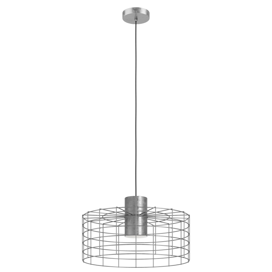 Eglo - Lustra ar auklu 1xE27/40W/230V d. 48 cm sudraba