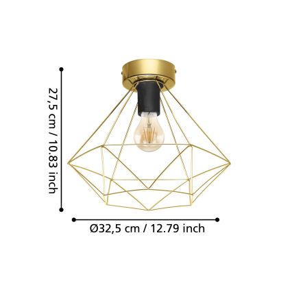 Eglo - Griestu gaismeklis 1xE27/60W/230V