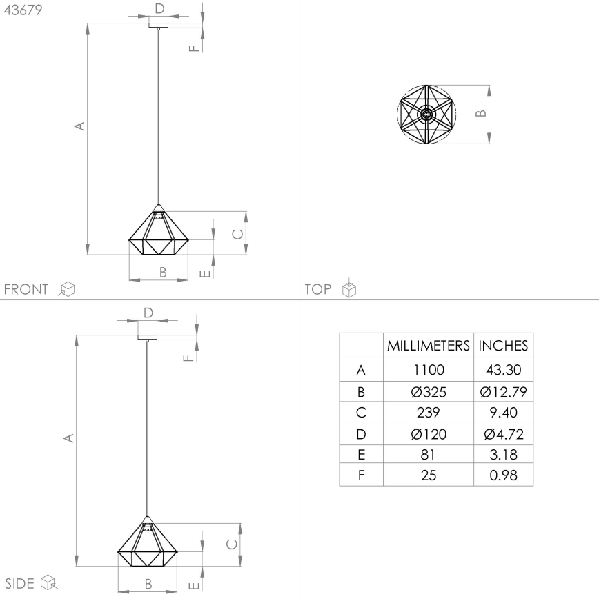 Eglo - Lustra ar auklu 1xE27/60W/230V d. 32,5 cm