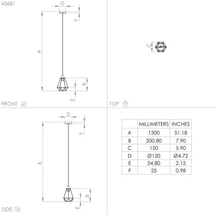 Eglo - Lustra ar auklu 1xE27/60W/230V d. 17,5 cm