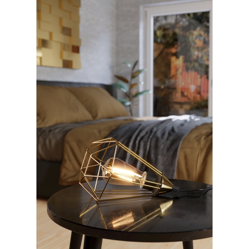 Eglo - Kontaktligzdas galda lampa 1xE27/60W/230V