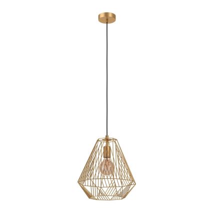 Eglo - Lustra ar auklu 1xE27/40W/230V zelta