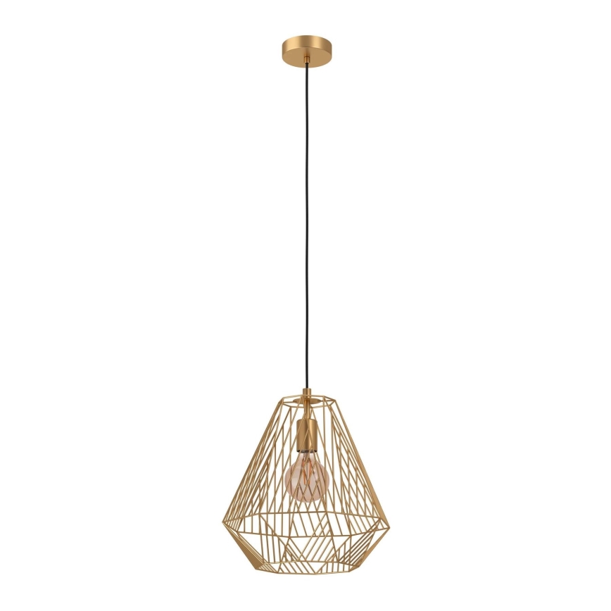 Eglo - Lustra ar auklu 1xE27/40W/230V zelta