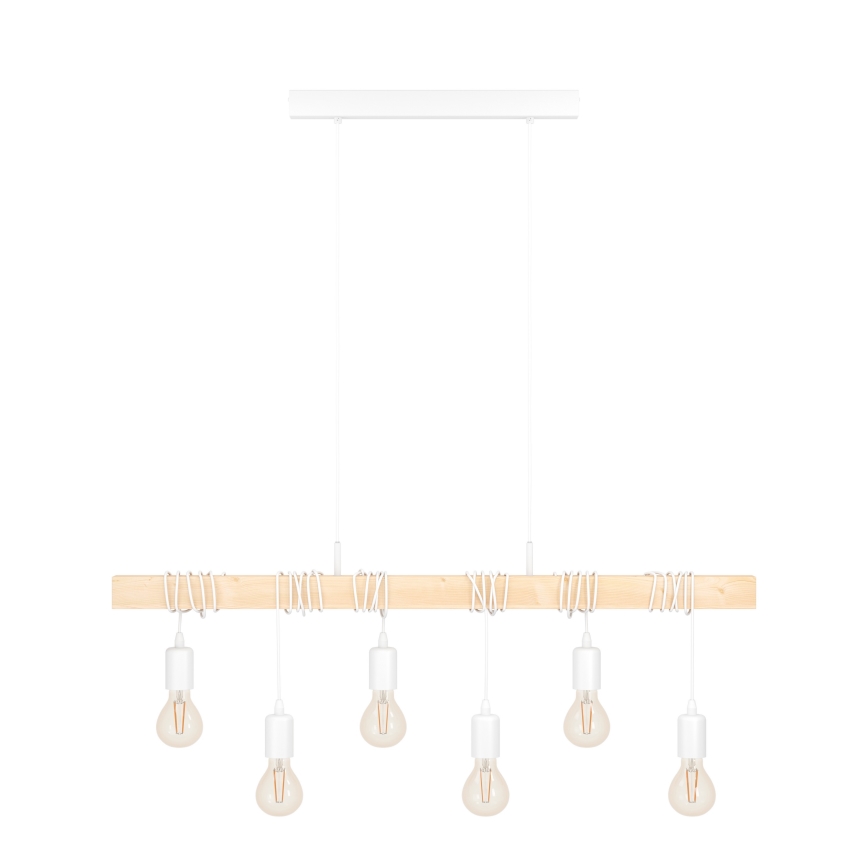 Eglo - Lustra ar auklu TOWNSHEND 6xE27/60W/230V - FSC sertificēts