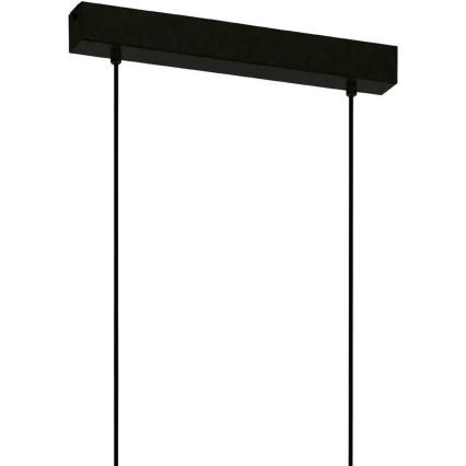 Eglo 43712 - Lustra ar auklu TOWNSHEND 6xE27/60W/230V melna