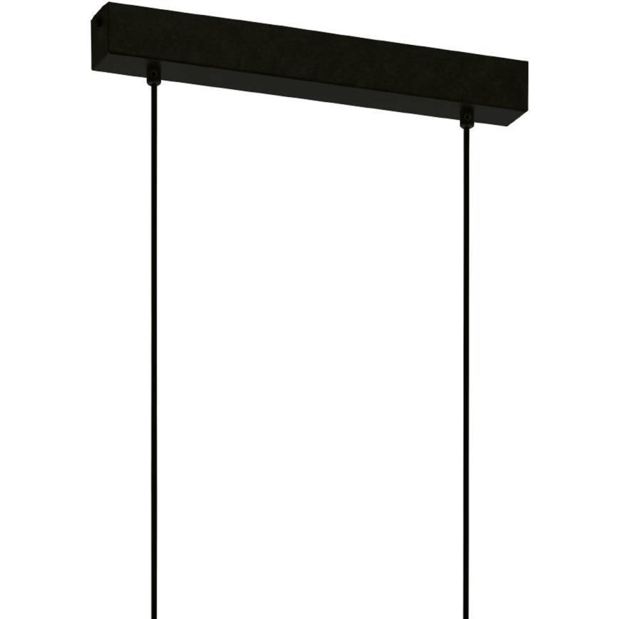 Eglo 43712 - Lustra ar auklu TOWNSHEND 6xE27/60W/230V melna