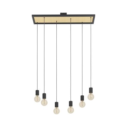Eglo - Lustra ar auklu 6xE27/40W/230V