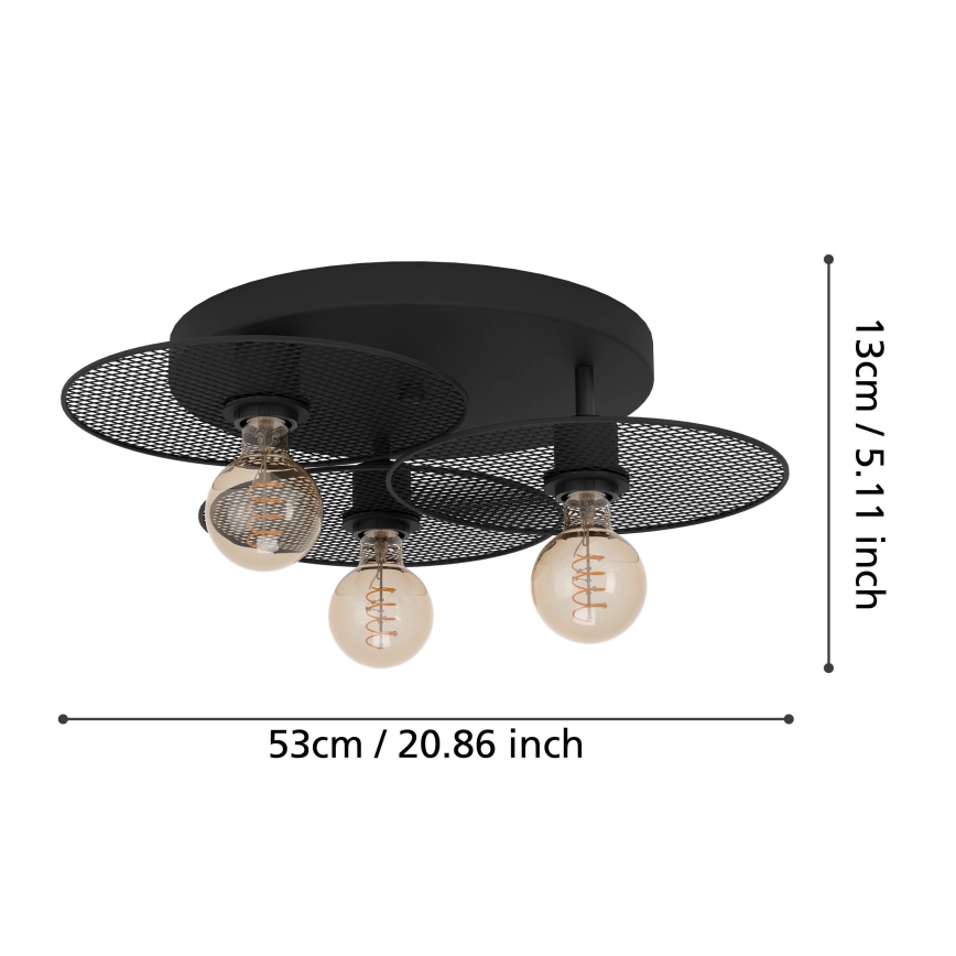 Eglo - Griestu lampa 3xE27/40W/230V