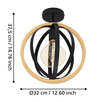 Eglo - Griestu lampa 1xE27/40W/230V