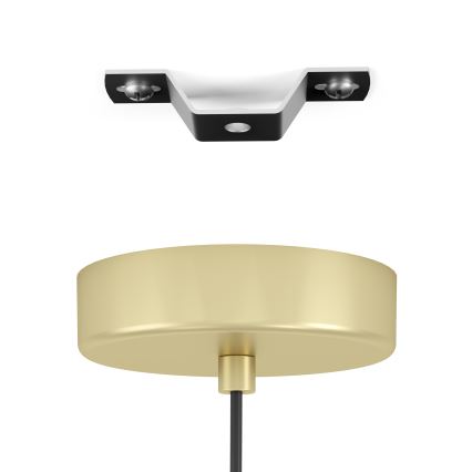 Eglo - Lustra ar auklu 1xE27/40W/230V zelta