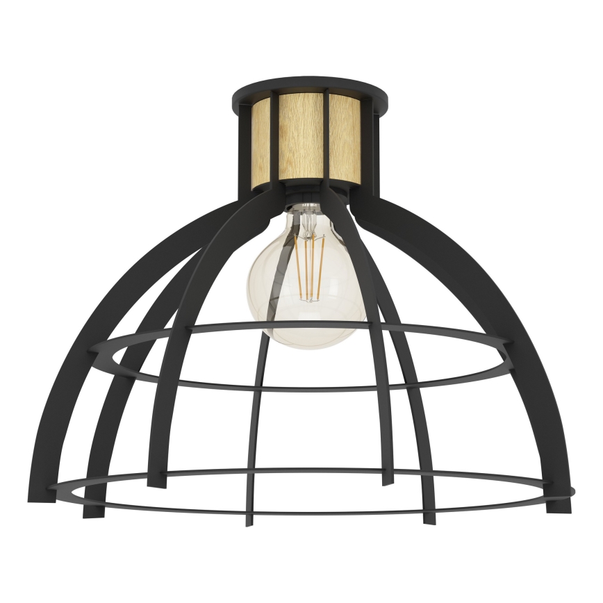 Eglo - Griestu lampa 1xE27/40W/230V melna