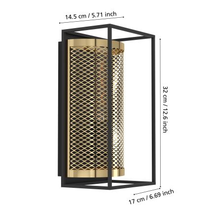 Eglo - Sienas lampa 1xE27/40W/230V