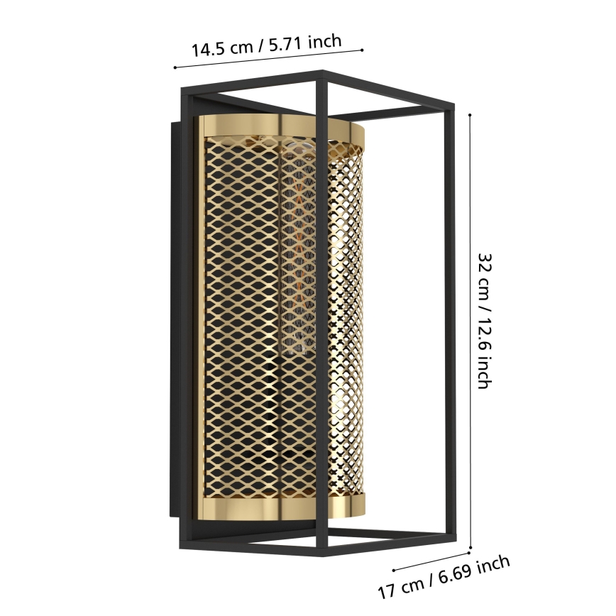 Eglo - Sienas lampa 1xE27/40W/230V