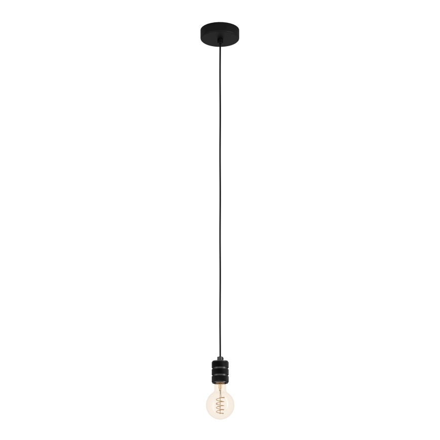 Eglo - Lustra ar auklu 1xE27/40W/230V melna