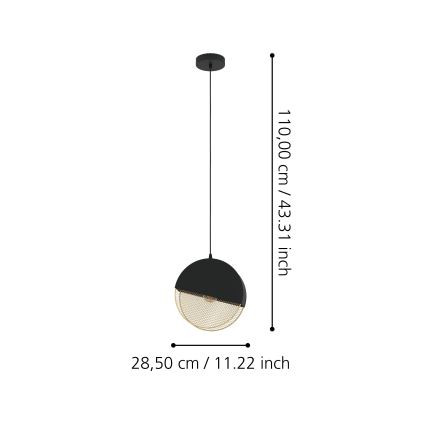 Eglo - Lustra ar auklu 1xE27/40W/230V