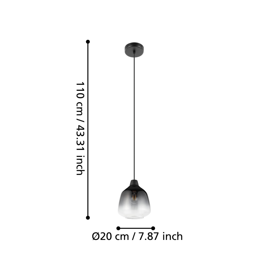 Eglo - Lustra ar auklu 1xE27/40W/230V