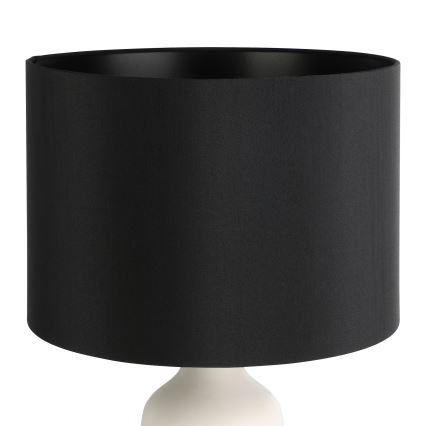 Eglo - Galda lampa 1xE27/40W/230V melna/balta