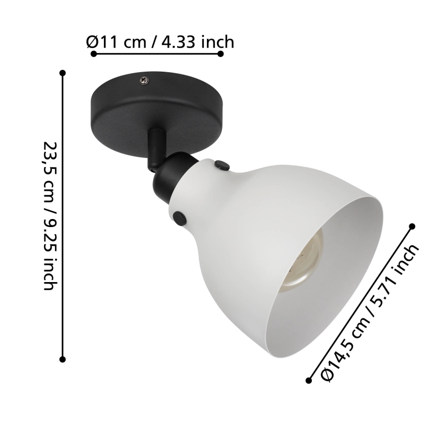 Eglo 43827 - Starmetis MATLOCK 1xE27/40W/230V
