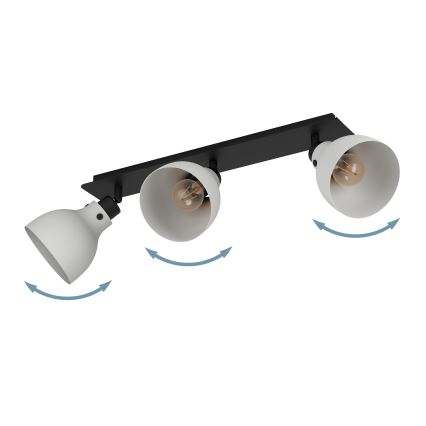 Eglo 43829 - Starmetis MATLOCK 3xE27/40W/230V