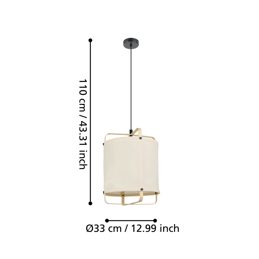 Eglo - Lustra ar auklu 1xE27/40W/230V