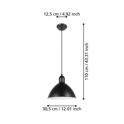 Eglo - Lustra ar auklu 1xE27/40W/230V