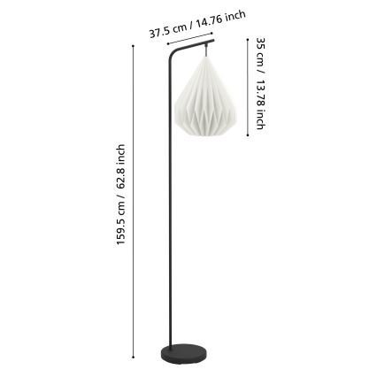 Eglo - Grīdas stāvlampa 1xE27/25W/230V