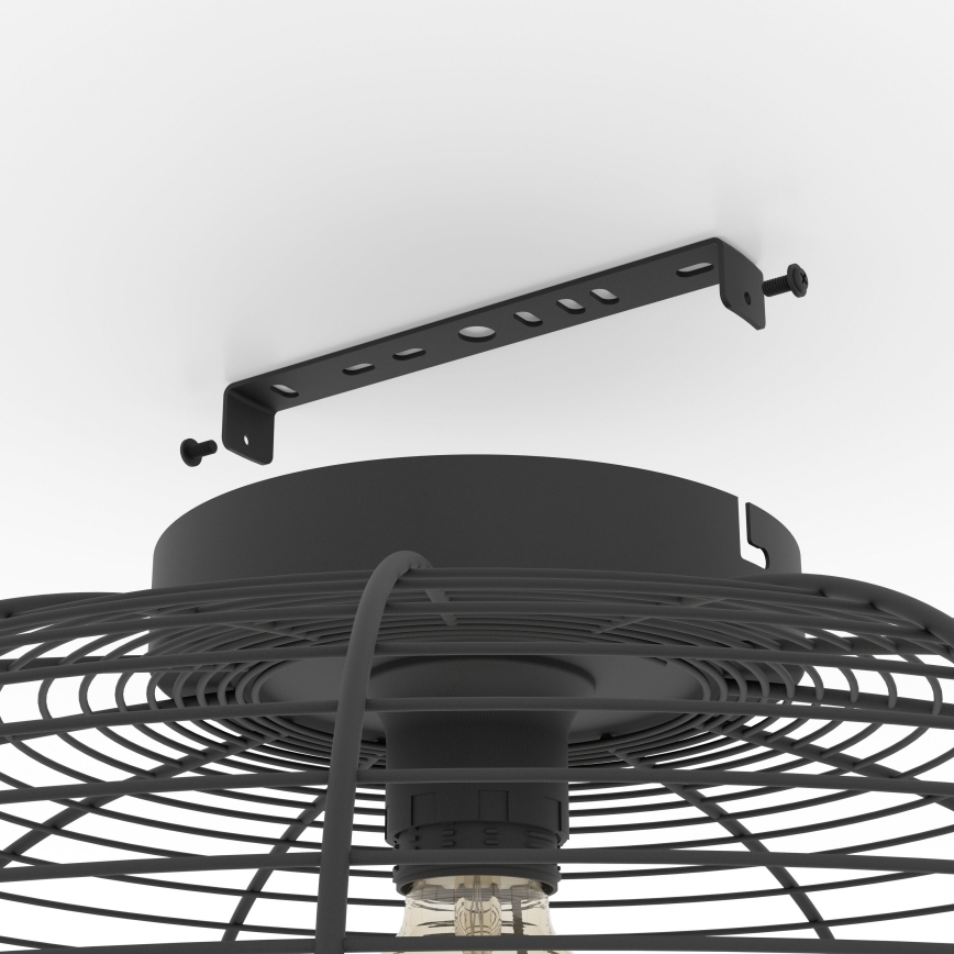 Eglo - Griestu lampa 1xE27/40W/230V melna