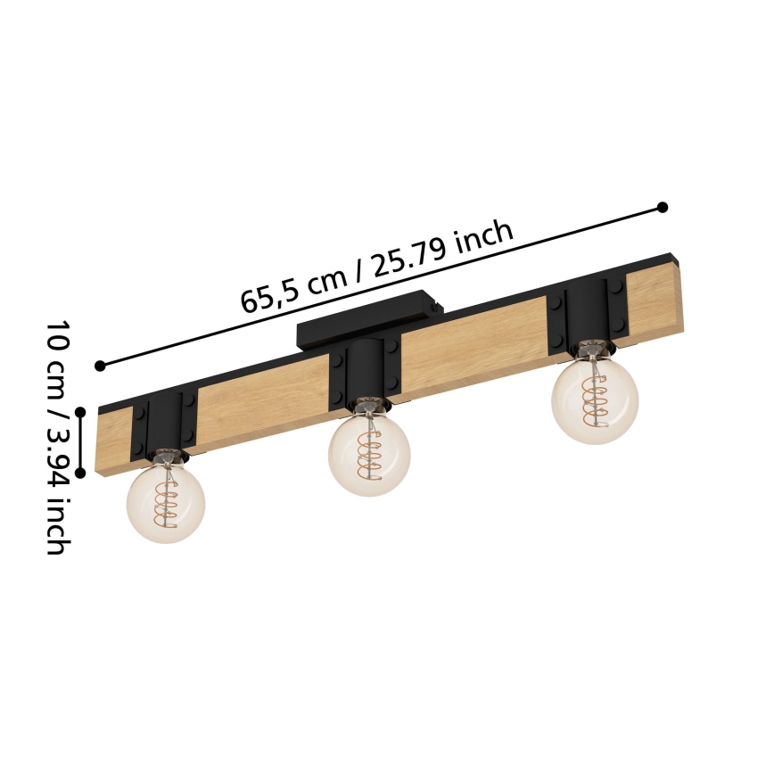 Eglo - Griestu lampa 3xE27/40W/230V