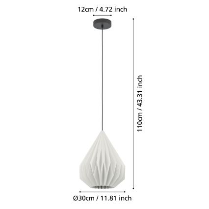 Eglo - Lustra ar auklu 1xE27/25W/230V d. 31 cm