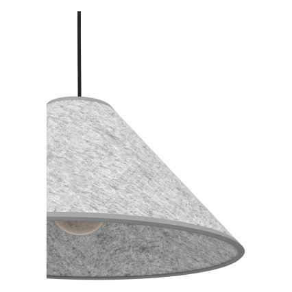 Eglo - Lustra ar auklu 1xE27/40W/230V pelēka