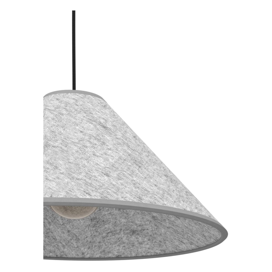 Eglo - Lustra ar auklu 1xE27/40W/230V pelēka