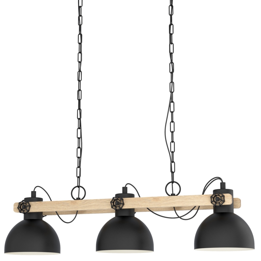 Eglo - Lustra ar ķēdi 3xE27/28W/230V - FSC sertificēts