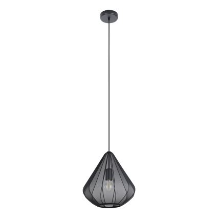 Eglo - Lustra ar auklu 1xE27/40W/230V d. 33,5 cm melna