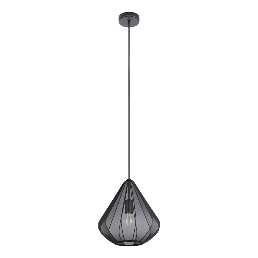 Eglo - Lustra ar auklu 1xE27/40W/230V d. 33,5 cm melna