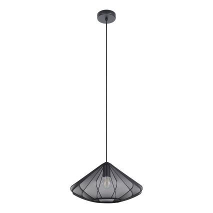 Eglo - Lustra ar auklu 1xE27/40W/230V d. 42,5 cm melna
