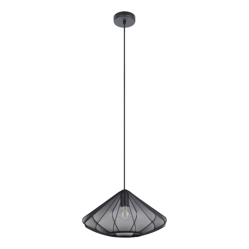 Eglo - Lustra ar auklu 1xE27/40W/230V d. 42,5 cm melna