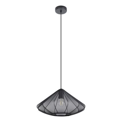 Eglo - Lustra ar auklu 1xE27/40W/230V d. 42,5 cm melna