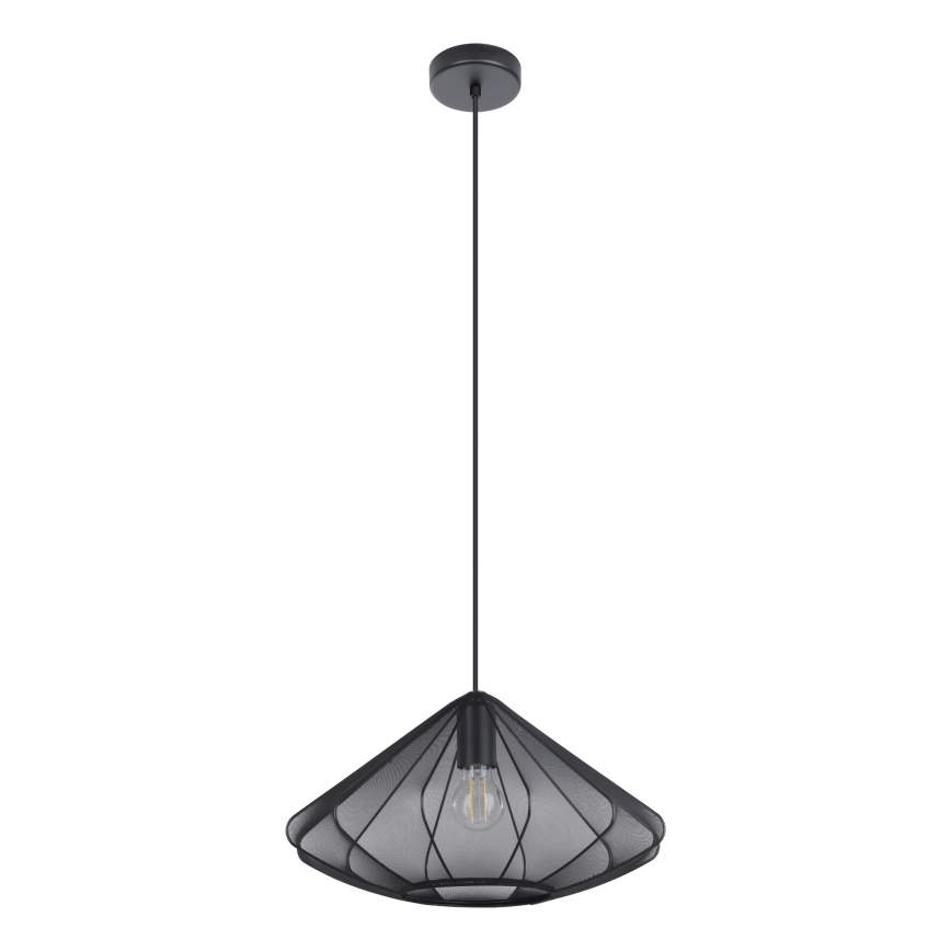 Eglo - Lustra ar auklu 1xE27/40W/230V d. 42,5 cm melna