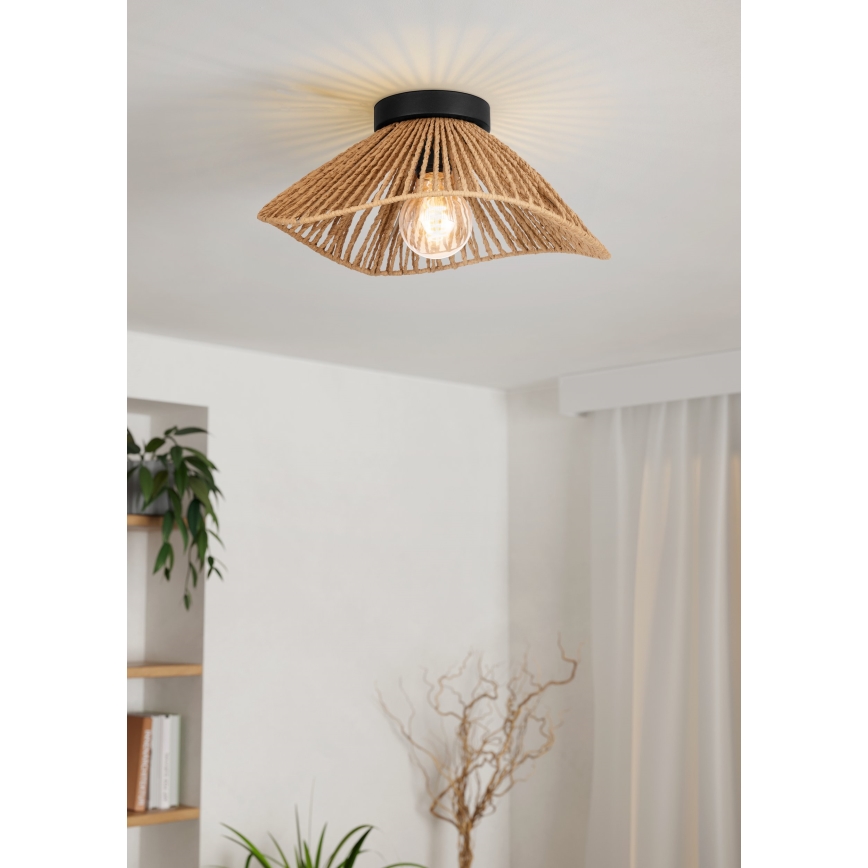 Eglo - Griestu lampa 1xE27/60W/230V brūna