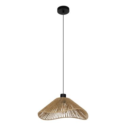 Eglo - Lustra ar auklu 1xE27/60W/230V brūna