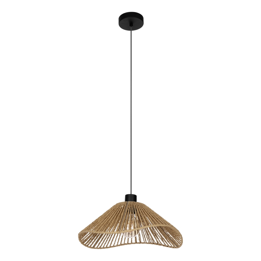 Eglo - Lustra ar auklu 1xE27/60W/230V brūna