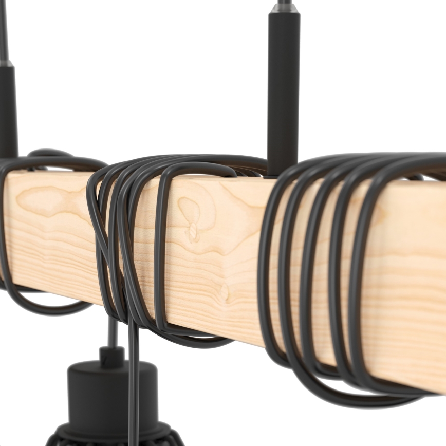 Eglo - Lustra ar auklu TOWNSHEND 4xE27/60W/230V
