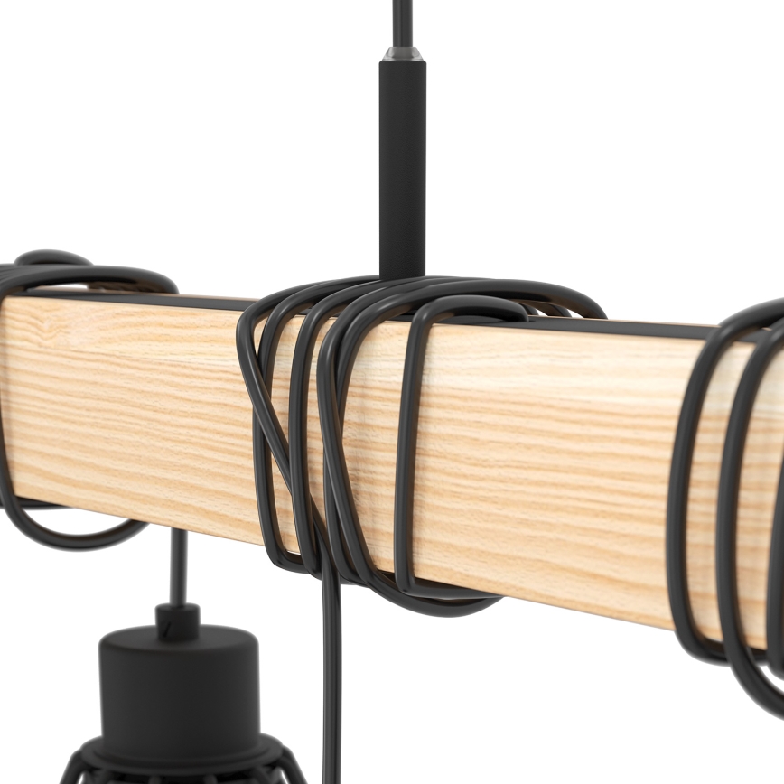 Eglo - Lustra ar auklu TOWNSHEND 9xE27/60W/230V - FSC sertificēts