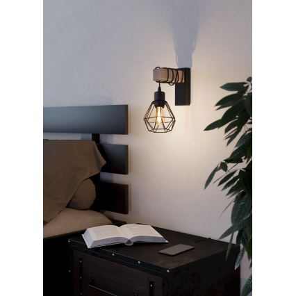 Eglo - Sienas lampa TOWNSHEND 1xE27/60W/230V
