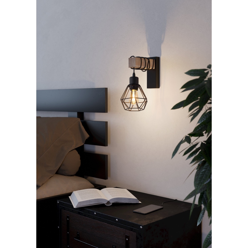 Eglo - Sienas lampa TOWNSHEND 1xE27/60W/230V