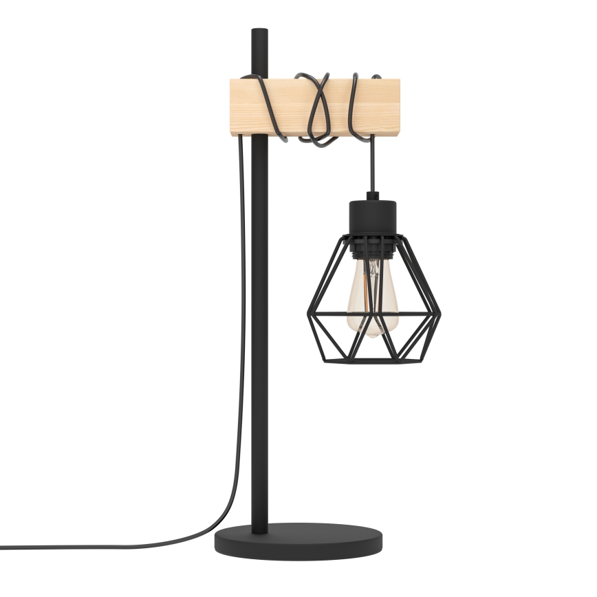 Eglo - Galda lampa TOWNSHEND 1xE27/60W/230V - FSC sertificēts
