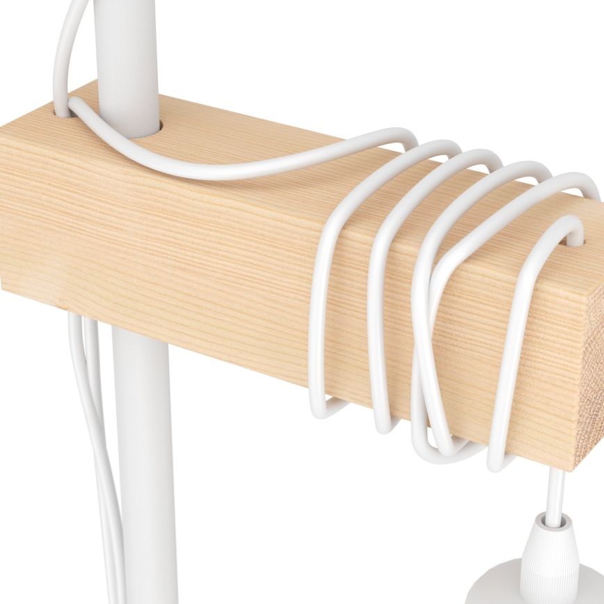 Eglo 44083 - Grīdas lampa TOWNSHEND 2xE27/10W/230V balta