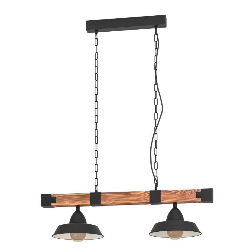 Eglo - Lustra ar ķēdi 2xE27/60W/230V - FSC sertificēts